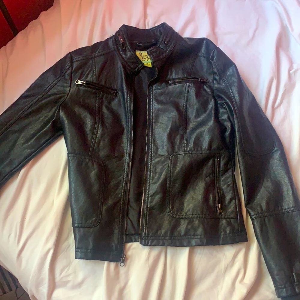 Black Moto leather jacket